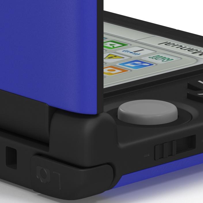 3D model Nintendo 3DS XL Blue