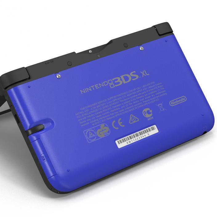 3D model Nintendo 3DS XL Blue