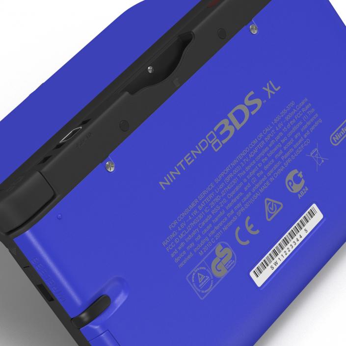 3D model Nintendo 3DS XL Blue