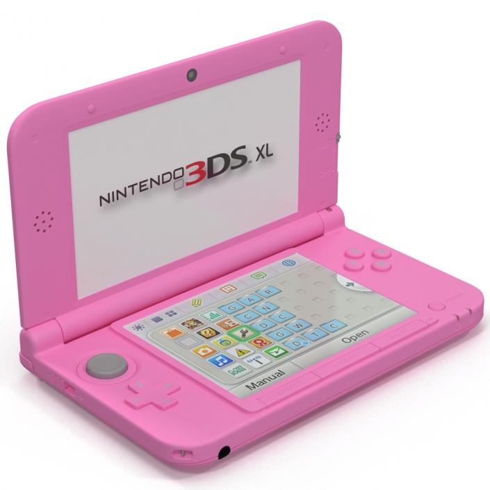 3D model Nintendo 3DS XL Pink