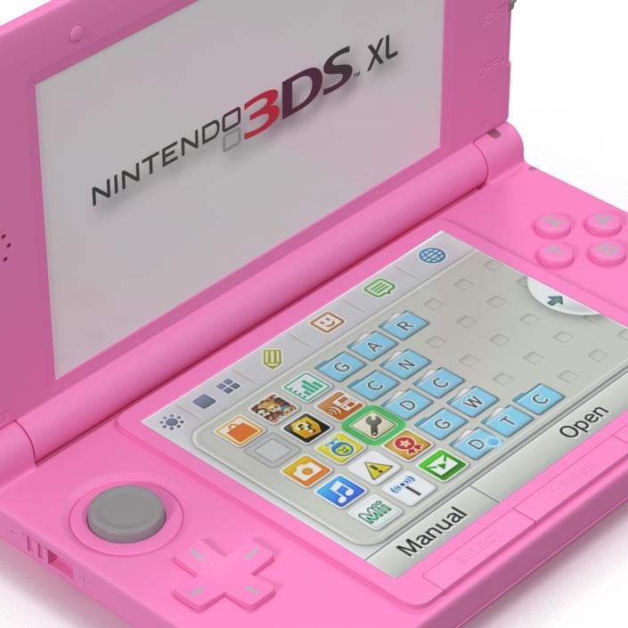 3D model Nintendo 3DS XL Pink