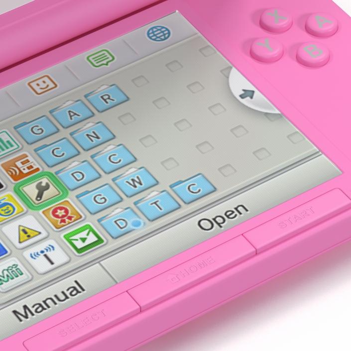 3D model Nintendo 3DS XL Pink