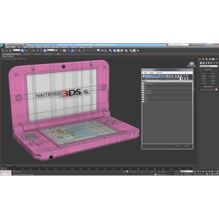 3D model Nintendo 3DS XL Pink