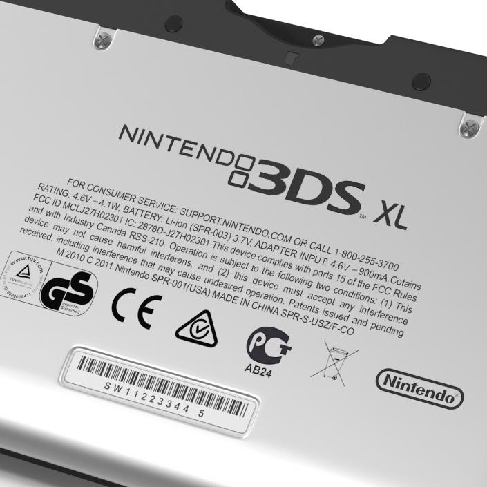 Nintendo 3DS XL Silver 3D