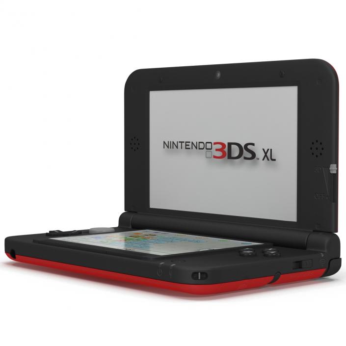 Nintendo 3DS XL Red 3D model