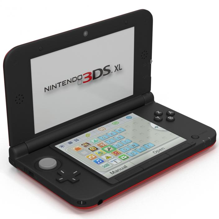 Nintendo 3DS XL Red 3D model