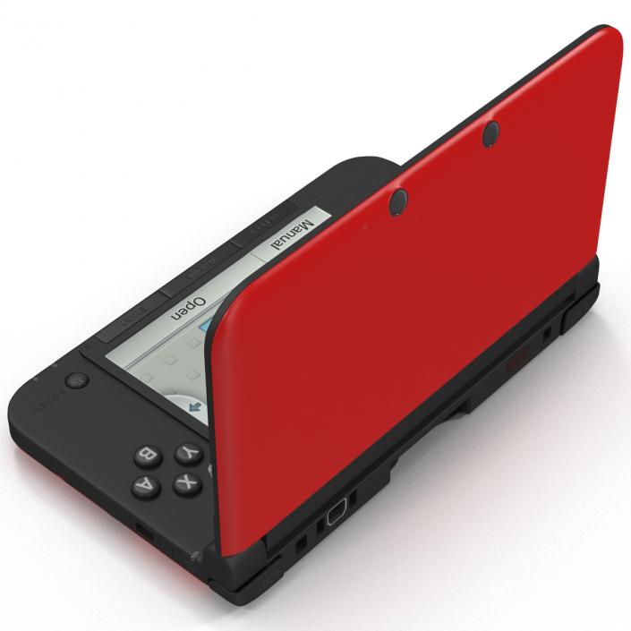 Nintendo 3DS XL Red 3D model