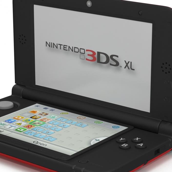 Nintendo 3DS XL Red 3D model