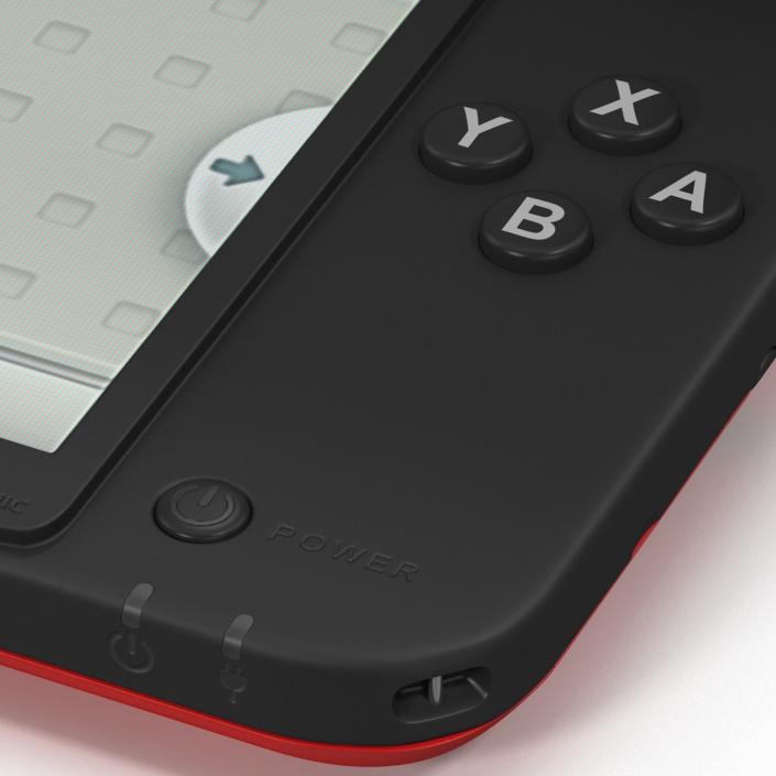 Nintendo 3DS XL Red 3D model