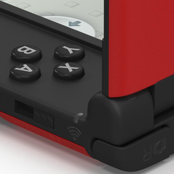 Nintendo 3DS XL Red 3D model