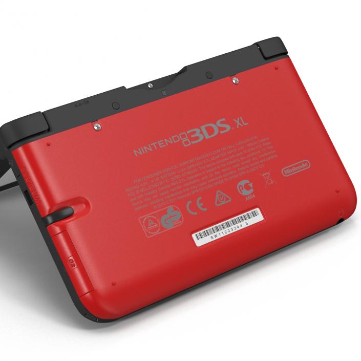 Nintendo 3DS XL Red 3D model