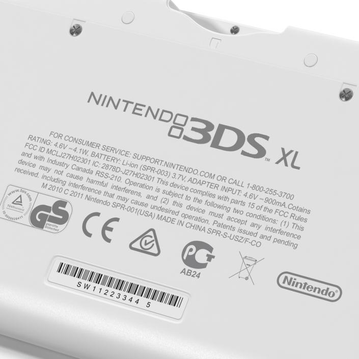 3D Nintendo 3DS XL White