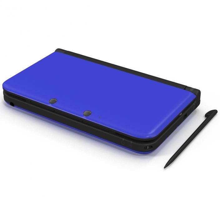 3D model Nintendo 3DS XL Blue