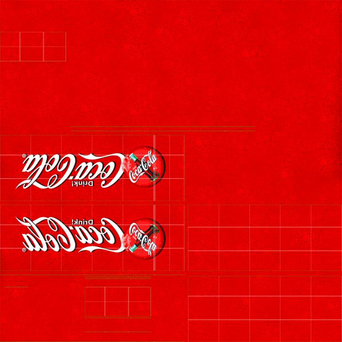 Refrigerator Coca Cola 3D