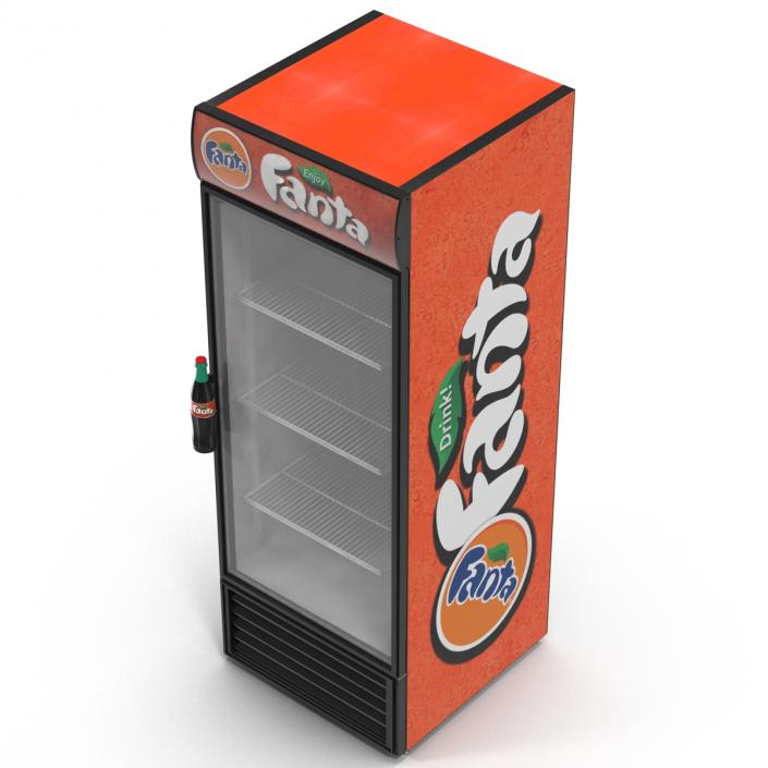 3D Refrigerator Fanta model