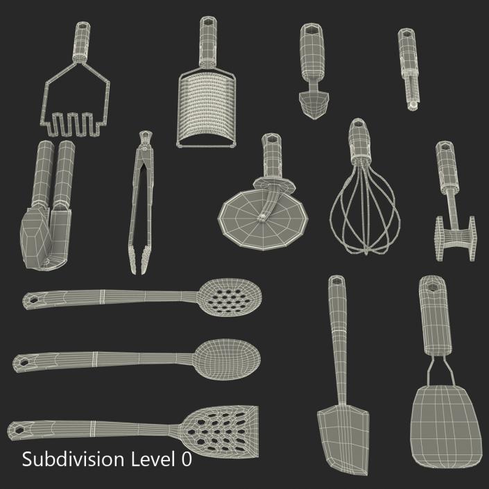 Kitchen Tools 3D Models Set 2 3D model