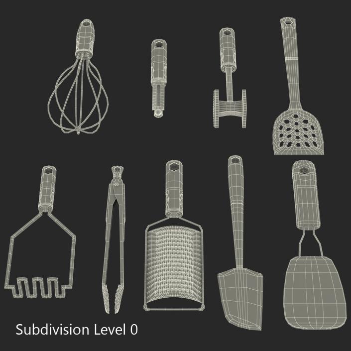 Kitchen Tools 3D Models Set 3 3D model