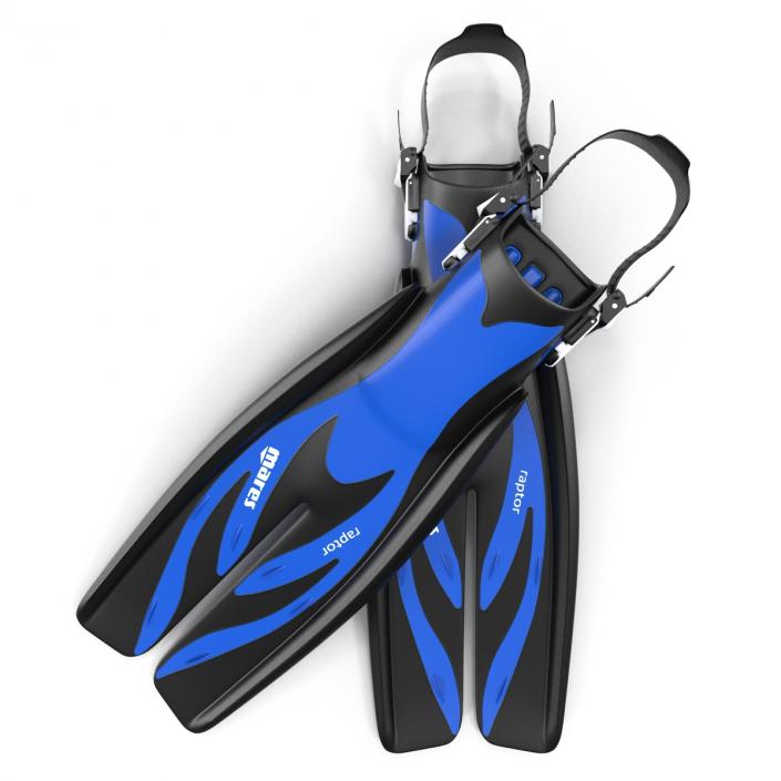 3D Swim Fins 3 Blue