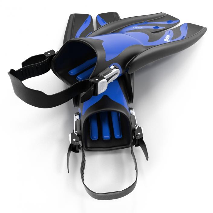 3D Swim Fins 3 Blue