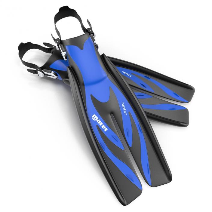 3D Swim Fins 3 Blue