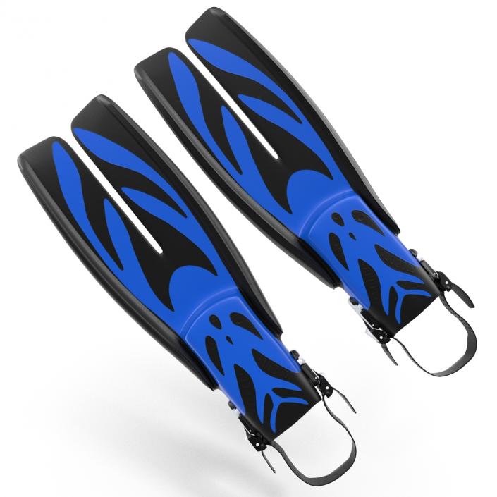 3D Swim Fins 3 Blue