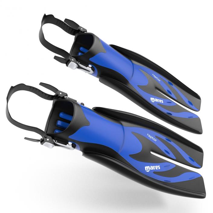 3D Swim Fins 3 Blue