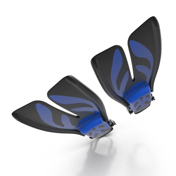 3D Swim Fins 3 Blue