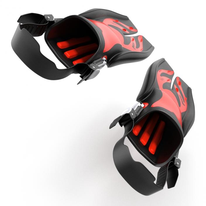 3D model Swim Fins 3 Red