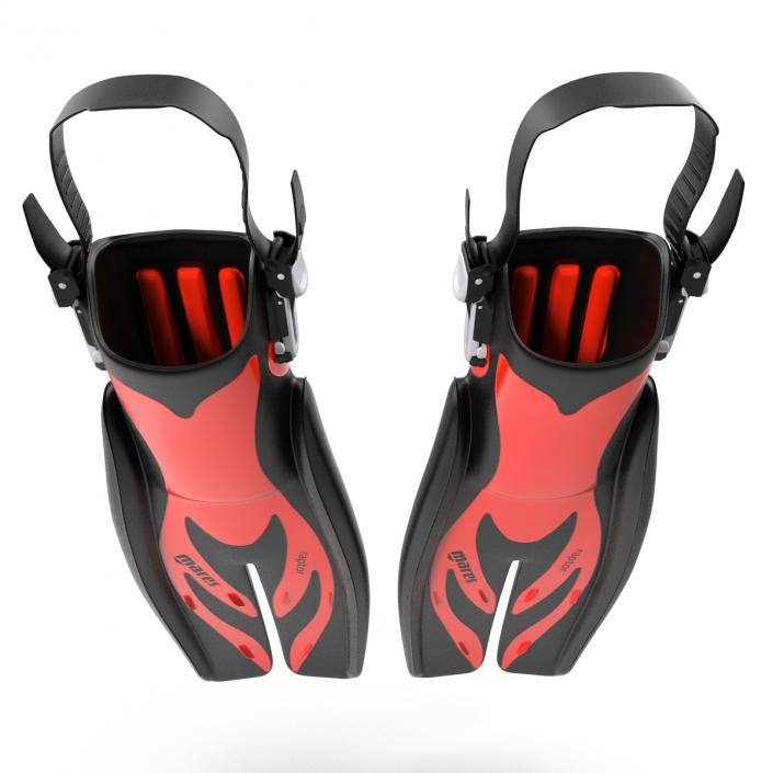 3D model Swim Fins 3 Red