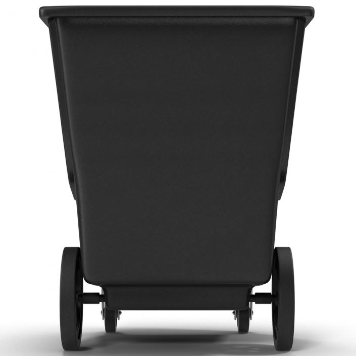 3D model Large Rolling Garbage Can