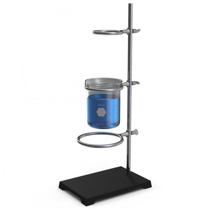 Ring Stand and Beaker 250ml 3D