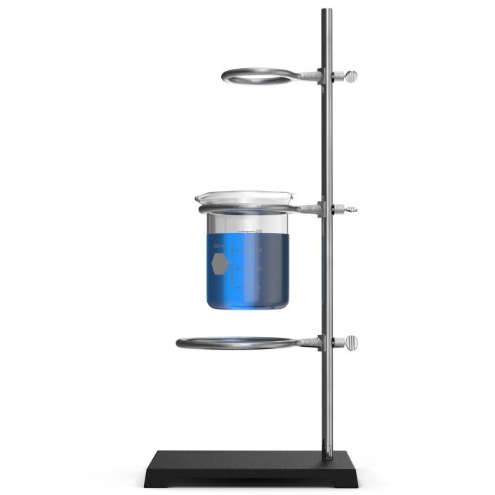 Ring Stand and Beaker 250ml 3D