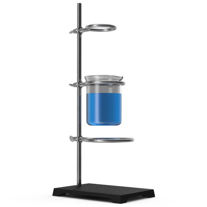 Ring Stand and Beaker 250ml 3D