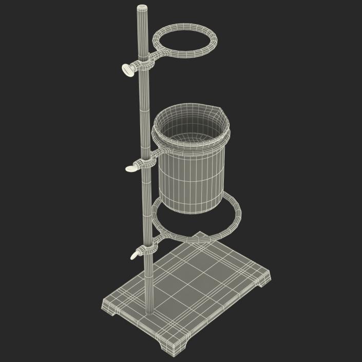 Ring Stand and Beaker 250ml 3D