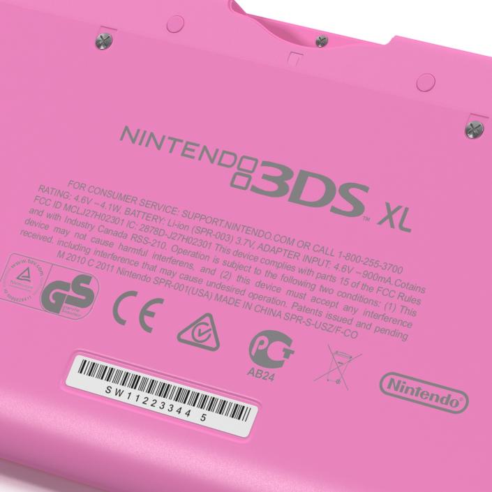 3D model Nintendo 3DS XL Pink