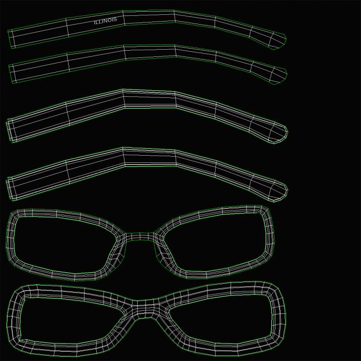 Glasses 5 3D model