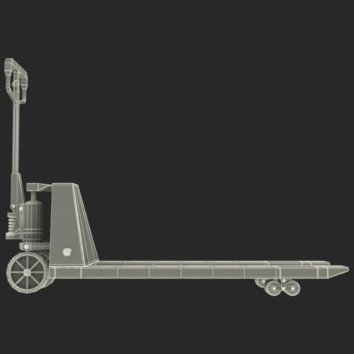 3D Pallet Jack Yellow model