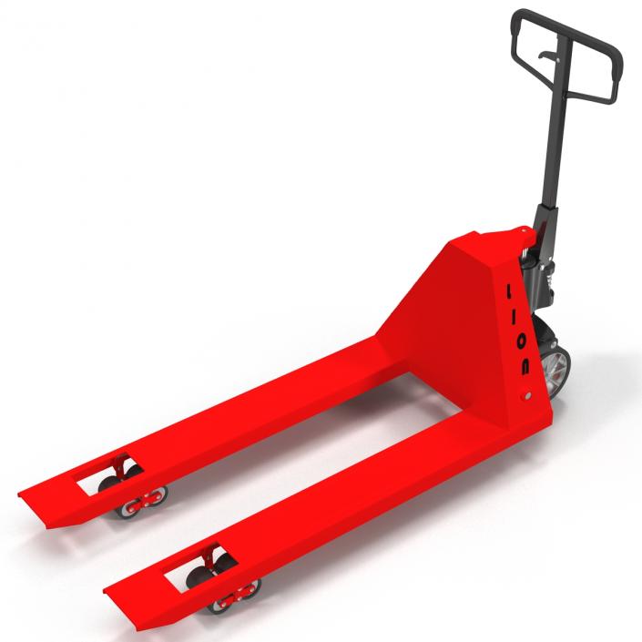 3D model Pallet Jack Red