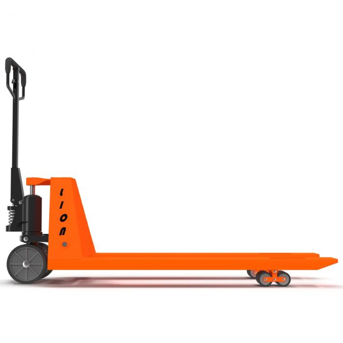 3D Pallet Jack Orange model