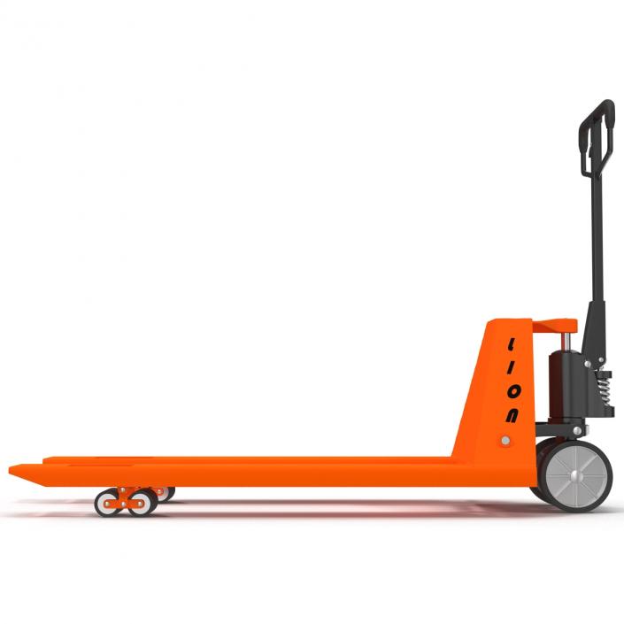 3D Pallet Jack Orange model