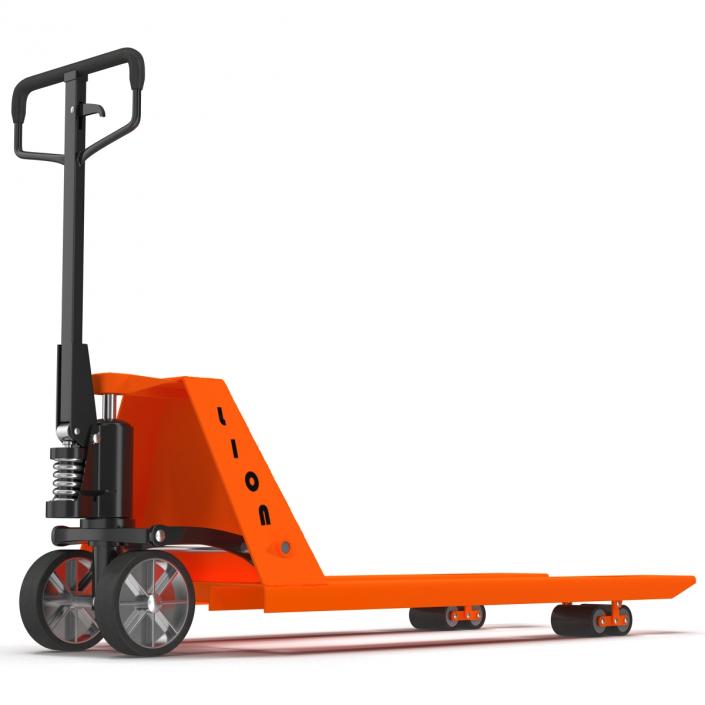 3D Pallet Jack Orange model