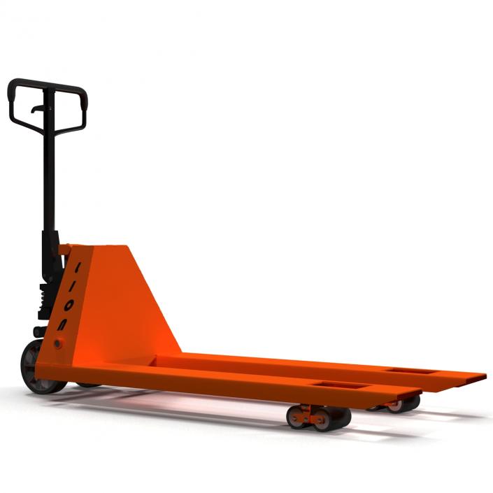 3D Pallet Jack Orange model