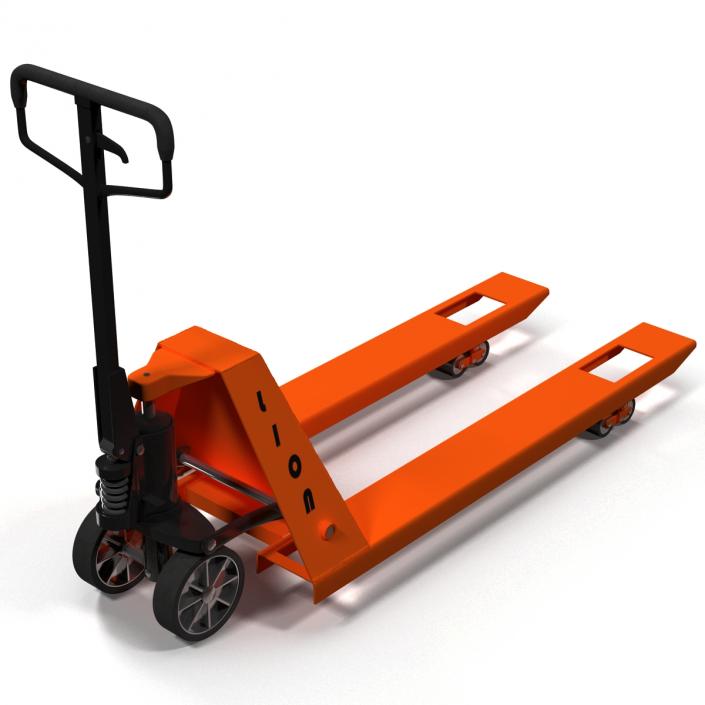 3D Pallet Jack Orange model