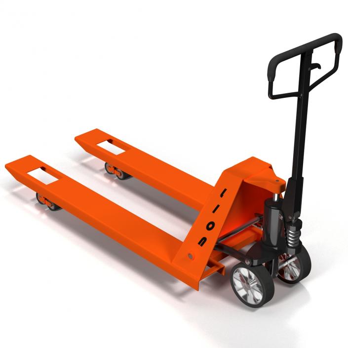 3D Pallet Jack Orange model