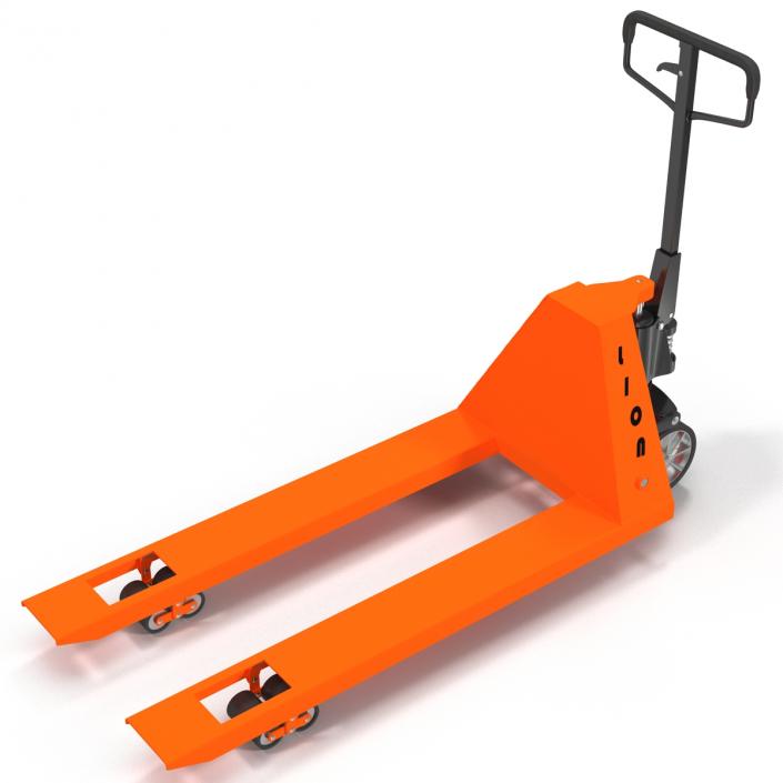 3D Pallet Jack Orange model