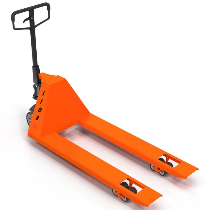 3D Pallet Jack Orange model