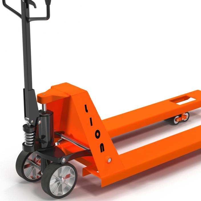 3D Pallet Jack Orange model