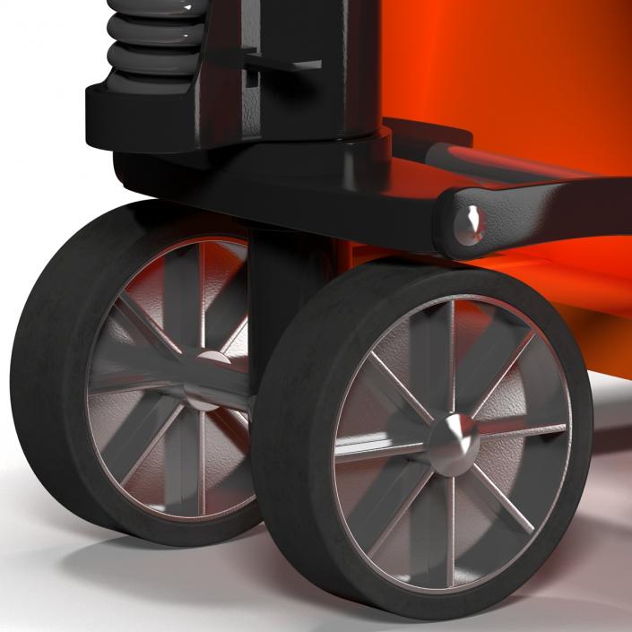 3D Pallet Jack Orange model