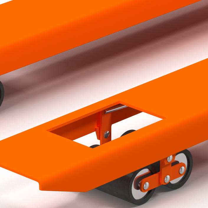 3D Pallet Jack Orange model