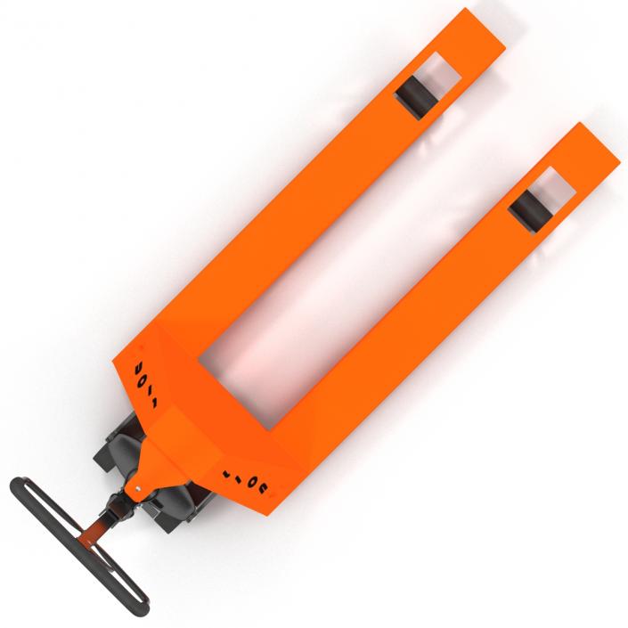 3D Pallet Jack Orange model